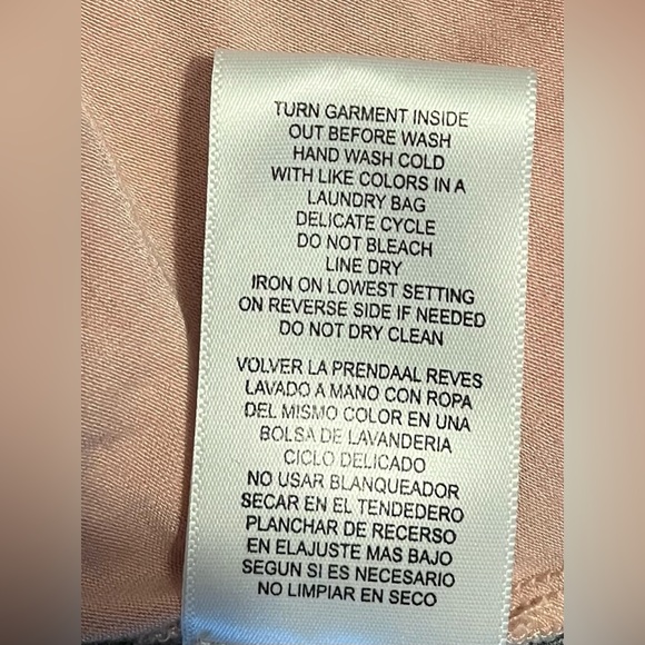 Democracy Layered Lace Dusty Pink Blouse size M - Picture 14 of 16